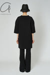 mame kurogouchi Milan ribbed V-neck top MM22SS KN047